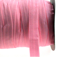 5/8 "16 мм сплошной цвет розовый матовый Складной эластичный ленточный враг резинки для волос Головные уборы Швейные эластичная резинка-украшение ремесла 50 ярдов 2024 - купить недорого