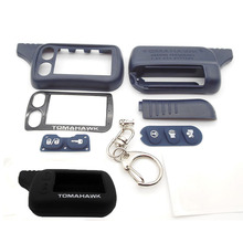TZ9010 caja llavero + funda de silicona para 2 sistema de alarma para coche Tomahawk TZ-9010 TZ-9030 TZ9020 clave Fob LCD Control remoto 2024 - compra barato