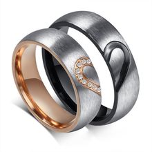 2020 New Titanium Steel finger ring for men Rose Gold rings Women Glossy accessories Ring Jewelry Couple Love fashion Rings 2024 - buy cheap