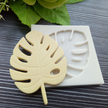 Molde de silicona con forma de hoja de Chocolate, herramientas para hornear pasteles de Azúcar doble, para decorar pasteles 2024 - compra barato