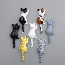 Cat Fridge Magnets Cartoon Animal Magnetic Sticker Resin Whiteboard Sticker Refrigerator Kids Message Post Home DIY Decoration 2024 - buy cheap