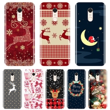 Capa traseira de natal para pocophone f1, xiaomi redmi s2 4a 5a 6a 5 plus redmi note 4 4x 5 5a 6 pro prime, capa de silicone macia 2024 - compre barato