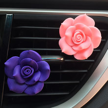Camellia-difusor de Aroma para coche, ambientador con Clip de ventilación de Perfume para coche, accesorio aromático para niñas, decoración de flores 2024 - compra barato