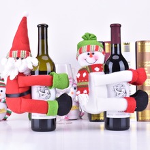 Lism decorações para casa, capa de garrafa de vinho tinto para casa, decoração de algodão, boneco de neve, presentes de ano novo, guardar garrafas de vinho, 2019 2024 - compre barato