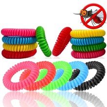 Pulseras repelentes antimosquitos de 10 Uds., pulseras multicolores para el Control de plagas, protección de insectos, campamento al aire libre, adultos, niños @ A 2024 - compra barato