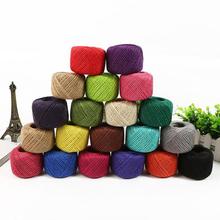 1roll 50meters Colored Decorative Twisted Cord DIY Natural Hemp Rope Braided Linen Cord Jute Rope Yarn Corda Kordel Cuerda Touw 2024 - buy cheap