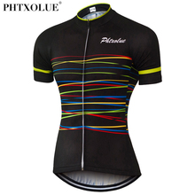 Phtxolue camisa feminina para ciclismo, camiseta preta, azul, mtb, mountain bike, roupas de ciclismo qy0312 2024 - compre barato