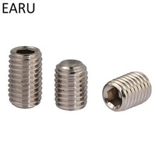 304 Stainless Steel Set Screws Bolt Machine Meters Inner Hexagon Hex Socket Cup Head Headless Top Wire M5*3/4/5/6/8-35 On Sale F 2024 - buy cheap