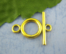 DoreenBeads 30Sets Gold color Smooth Toggle Clasps Ring 14*19mm (B00987), yiwu 2024 - buy cheap