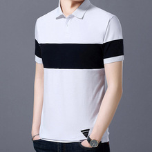 Men clothes new Polo men Striped Classical causal polos dress Summer New Polo Shirt Men Business Casual Polos Homme Short Sleeve 2024 - buy cheap