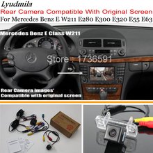 Lyudmila-para Mercedes Benz E W211 E280 E300 E320 E55 E63/Vista trasera de coche, juegos de cámara inversa/RCA y pantalla Original Compatible 2024 - compra barato