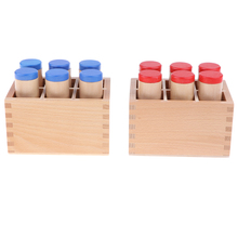Montessori Material Wooden Toy - Sound Cylinder Box Set Baby Toddler Kindergarten Toy 2024 - buy cheap