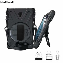 Case For Samsung Galaxy Tab A 8.0 SM-T380 T385 t380 2017 Cover Stand long Strap Shoulder Heavy Duty Silicone Safe Child case 2024 - buy cheap