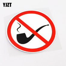 YJZT 13.3CM*13.3CM Wonderful Warning Mark No Smoking PVC Car-styling Car Sticker Decal Waterproof 13-0718 2024 - buy cheap