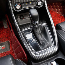 ABS углеродное волокно для MG ZS 2018 автомобильный Стайлинг Автомобильная рамка для рычага переключения передач декоративная панель Накладка аксессуары 1 шт. только для LHD 2024 - купить недорого