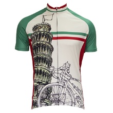 Новинка 2018, итальянская велосипедная майка с флагом, одежда для велоспорта с коротким рукавом, велосипедная одежда, велосипедная рубашка 2024 - купить недорого