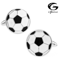 iGame Factory Price Retail Men's Cufflinks Brass Material Fashion Football Design Cuff Links 2024 - buy cheap