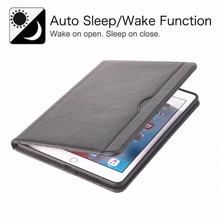 with pencil slot case For iPad 2018 2017 Cases Auto wake/sleep function Magnet PU Leather case For New iPad 9.7 2017 Funda case 2024 - buy cheap