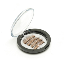 ICYCHEER 4PCS Magnet False Eyelashes Handmade Lashes Makeup Triple Brown 3D Fake Eyelash 2024 - buy cheap