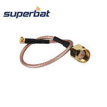 Superbat MMCX Plug Right Angle to SMA Male Straight Pigtail Cable RG316 20CM 2024 - buy cheap