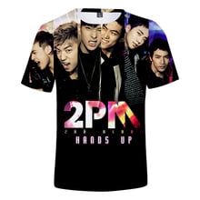 Kpop-camiseta estampada 3d, 2, para homens e mulheres, manga curta, de verão, camiseta, estilo harajuku, streetwear, roupas de marca 2024 - compre barato