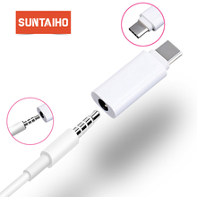 Suntaiho USB C 3,1 Тип C к 3,5 мм аудио кабель конвертер адаптер USB-C Type-C папа к 3,5 наушники AUX разъем для Xiaomi 6 Letv 2 2024 - купить недорого