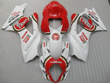 Kit de carenado para motocicleta SUZUKI GSXR1000 K7 07 08 GSXR 1000 2007 2008 gsxr1000 ABS, juego de carenados rojo y blanco de la suerte + 7 regalos SB34 2024 - compra barato