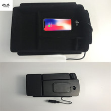 Carregador sem fio para celular qi, apoio de braço central de 10w, caixa de armazenamento para kia sorento 2013-2018, 1 lote 2024 - compre barato