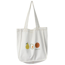 Reusable Canvas Bag Ladies Large-capacity Shopping Bag Female Student Fruit Printing Luxury Handbag Shoulder Bag Bolsa Feminina 2024 - buy cheap