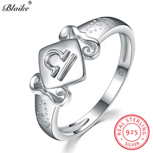 Роскошные Созвездие весы кольца для мужчин женщин Твердые s925 стерлингового серебра кольца, обручальные кольца винтажные Помолвочные кольца ювелирные изделия 2024 - купить недорого