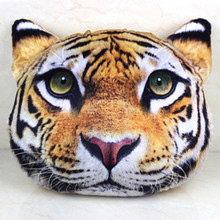 new Lion tiger leopard pillow pillow adorable cartoon animal 3D send birthday gift pillow and creative tide 2024 - buy cheap