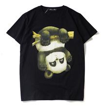 DUYOU-camisetas de manga corta con estampado de Panda para hombre, ropa informal de algodón a la moda, Hip Hop, divertida, 2019 2024 - compra barato