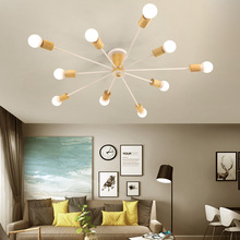 Bola de decoración de Arte Moderno nórdico Led NEGRO lámpara de luz candelabro colgante de techo blanco para cocina, sala de estar, Loft, dormitorio 2024 - compra barato