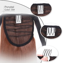 Neitsi Straight Long Clip In Hair Tail False Hair Ponytail Hairpiece With Hairpins Synthetic Hair 30# 2024 - buy cheap