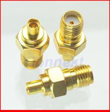 50pcs/lot SMA female jack to MMCX female jack RF coaxial adapter connector 2024 - buy cheap