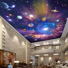 Custom 3D Photo Wallpaper Star Universe Galaxy Room Suspended Ceiling Wall Painting Living Room Bedroom Wallpaper Home Decor 2024 - buy cheap