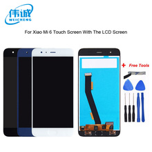 For Xiaomi Mi6 Mi 6 LCD Display and Touch Screen Good Quality Screen Digitizer Assembly+Tools+Adhesive 2024 - buy cheap