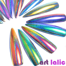 Artlalic 1Box Peacock Holographic Chameleon Nail Glitter Powder Mirror Laser Chrome Pigment Manicure Nail Art Decorations 0.2g 2024 - buy cheap