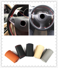 New car interior hand sewing steering wheel cover protection for Jeep Renegade Cherokee Wrangler Compass Patriot 2024 - buy cheap