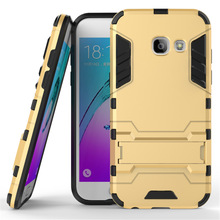 Capa anti-choque para samsung galaxy a3 2017, proteção de borracha robô armadura suporte de celular samsung a3 2017 a320f 2024 - compre barato