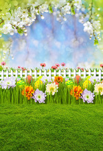 MEHOFOTO photography backdrop Easter egg spring wood fence green grass sky background nature photocall photo studio shoot prop 2024 - buy cheap
