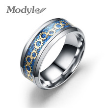 Modyle 3 вида цветов старинных золотых зубчатые 316L кольцо из нержавеющей стали мужские ювелирные изделия для мужчин ювелирные изделия обручальное мужское кольцо 2024 - купить недорого