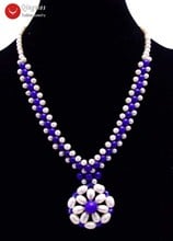 Женское Ожерелье из натурального жемчуга 5-6 мм 2024 - купить недорого