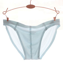 Underpants M-XXXL jockstrap Sexy Underwear Men Seamless Briefs Shorts Man Ice Silk Low Waist Panties Solid Semi-transparen 2024 - buy cheap