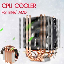 Dual Tower CPU Cooler 4 Heatpipe Radiator Quiet Cooling Fan Cooler for Intel LGA 775/1150/1151/1155/1156/1366 AMD All Platform 2024 - buy cheap
