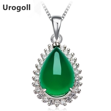 Brand New Fine Jewelry Necklace Genuine 925 Sterling Silver Jade Pendant Necklaces for Women Jewelry Gifts Wholesale 2024 - buy cheap