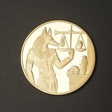 Памятная монета сувенир позолоченный серебрянный весы египетская Пирамида памятная задача монета сувенир 2024 - купить недорого