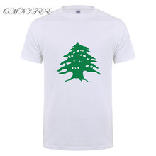 Omnitee Country Flag Lebanon T Shirt Men Casual Cotton Fashion Short Sleeve O-neck Cool Lebanon T-shirt Man Shirts OZ-013 2024 - buy cheap