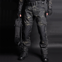 Камуфляжные мужские тактические брюки военные рабочие брюки свободные камуфляжные брюки для бега водонепроницаемые Painball охотничьи Стрейчевые брюки 2024 - купить недорого