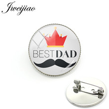 JWEIJIAO-broches de insignia de papá para el Día del Padre, broche, alfileres de ropa vaquera, Pin de botón A916, 2018 2024 - compra barato